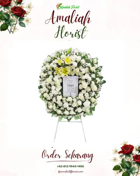 Krans Bunga Duka Pasar Induk Kramat Jati